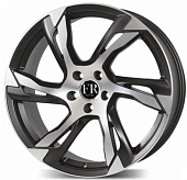 FR Replica Volvo V766 (XC90) 8.5x19 5*108 ET42.5 DIA63.4 CBMF/Черный матовый с алмазной проточкой